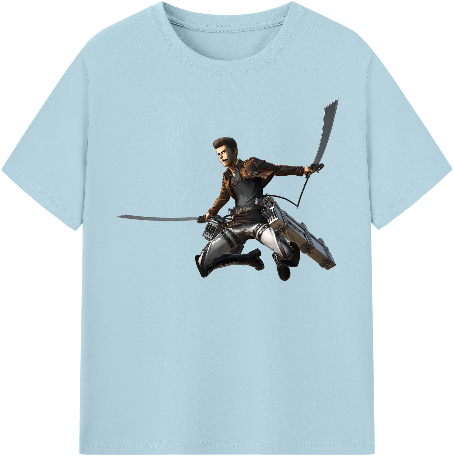 （画像用） 進撃の巨人 Attack on Titan 綿100％半袖Tシャツ（フロントプリント）